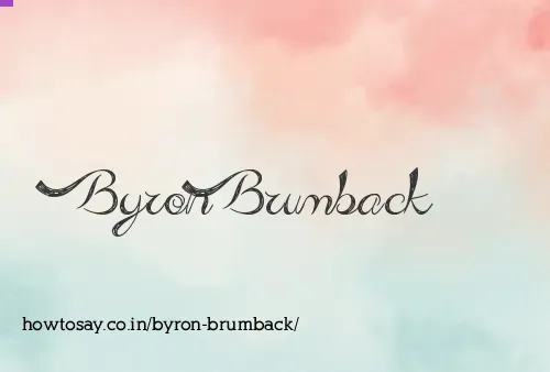 Byron Brumback