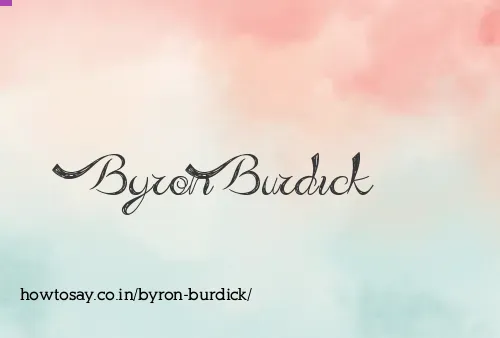 Byron Burdick