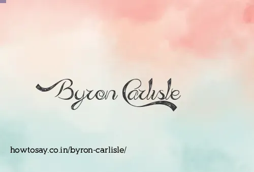 Byron Carlisle