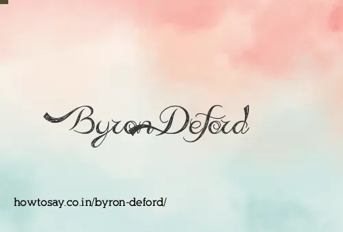 Byron Deford