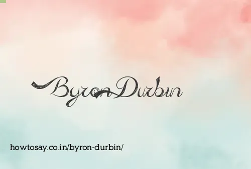 Byron Durbin