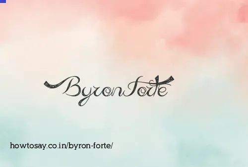Byron Forte