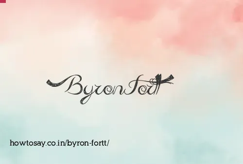 Byron Fortt