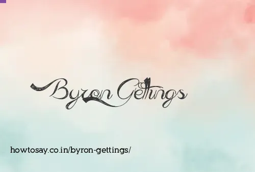 Byron Gettings