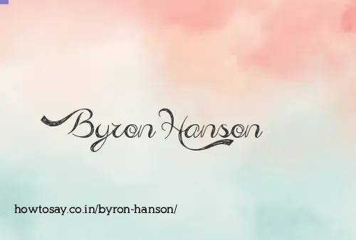 Byron Hanson