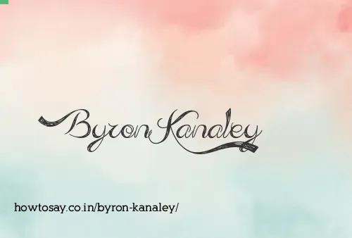 Byron Kanaley