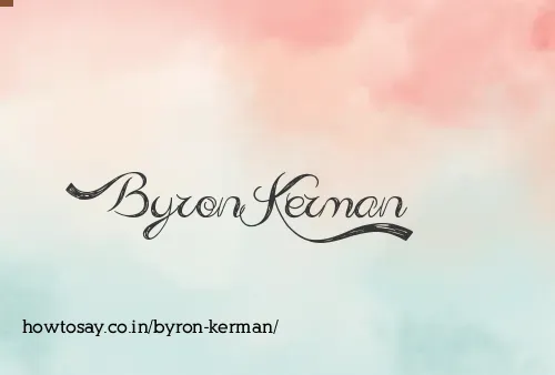 Byron Kerman