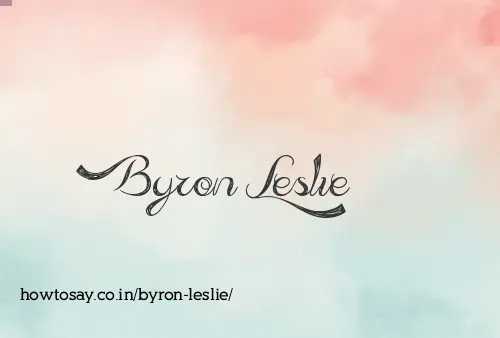 Byron Leslie