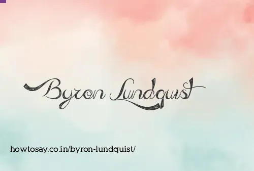 Byron Lundquist