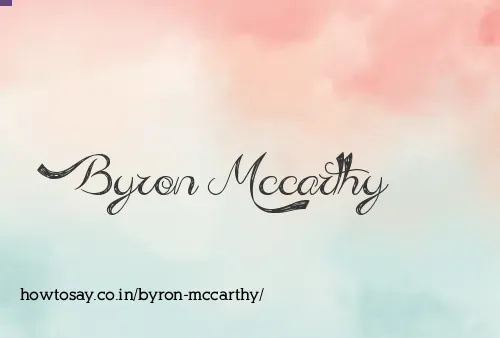 Byron Mccarthy