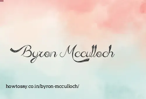 Byron Mcculloch