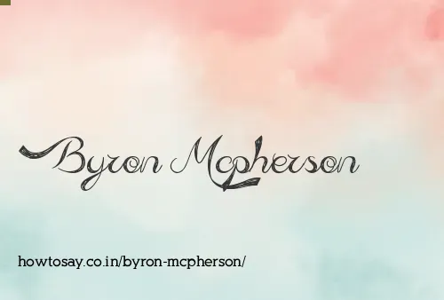 Byron Mcpherson