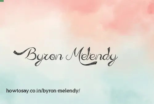 Byron Melendy