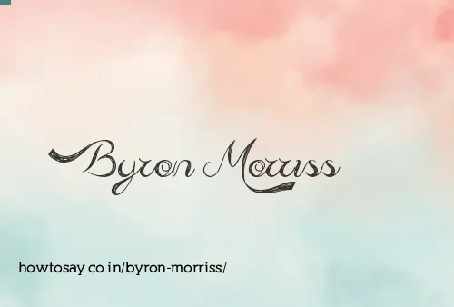 Byron Morriss