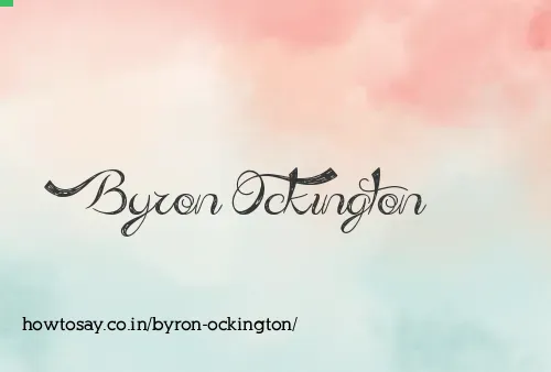 Byron Ockington