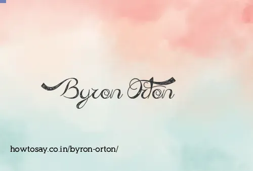 Byron Orton