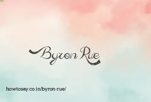 Byron Rue