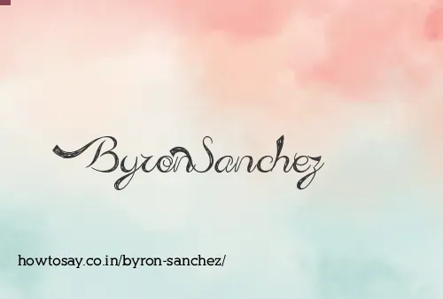 Byron Sanchez