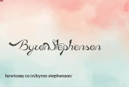 Byron Stephenson
