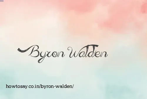 Byron Walden