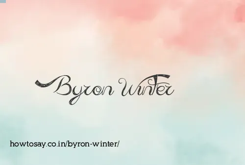 Byron Winter
