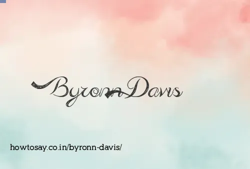 Byronn Davis