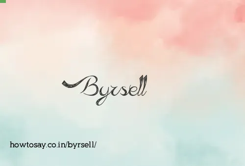 Byrsell