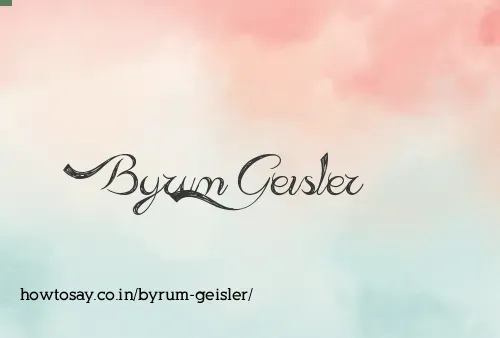 Byrum Geisler
