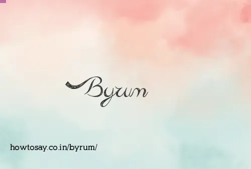 Byrum