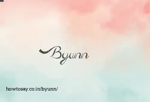 Byunn