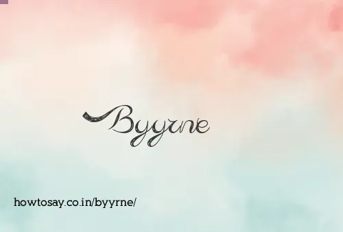 Byyrne