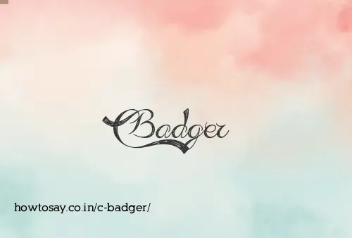 C Badger