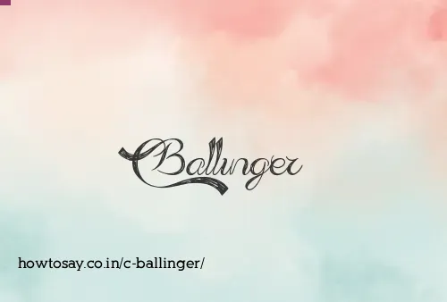 C Ballinger