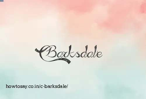 C Barksdale