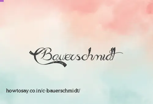 C Bauerschmidt