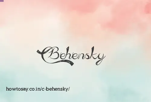 C Behensky
