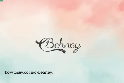C Behney