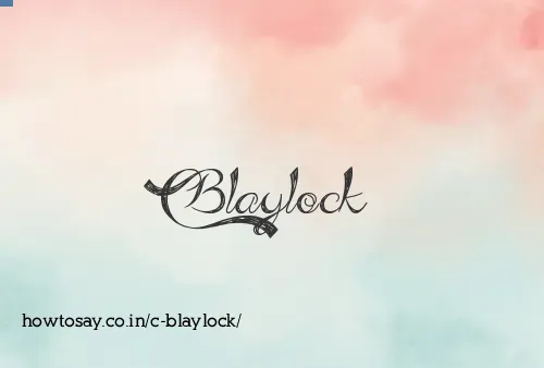 C Blaylock