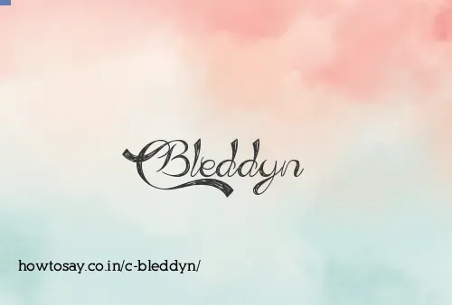 C Bleddyn