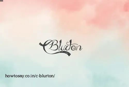 C Blurton