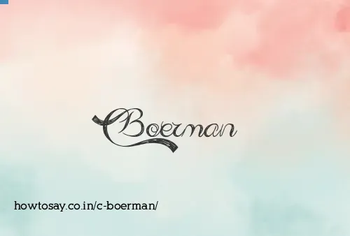 C Boerman