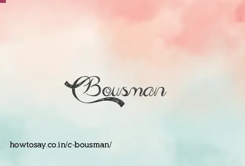 C Bousman