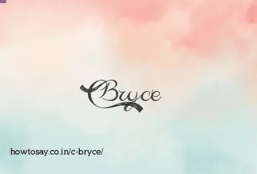 C Bryce