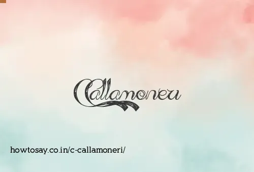 C Callamoneri