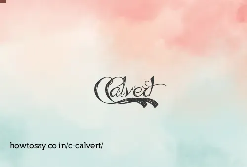 C Calvert