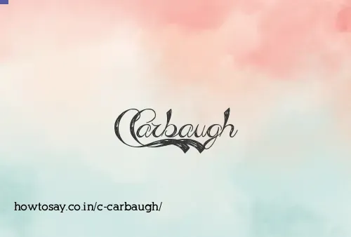 C Carbaugh