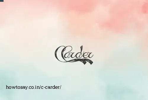 C Carder