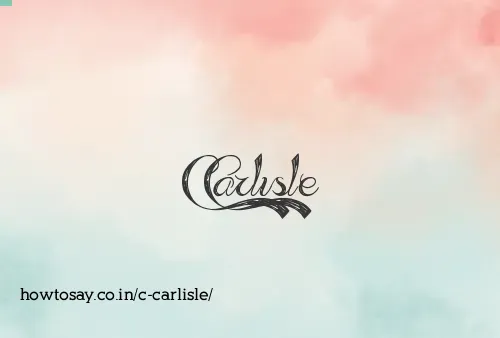 C Carlisle