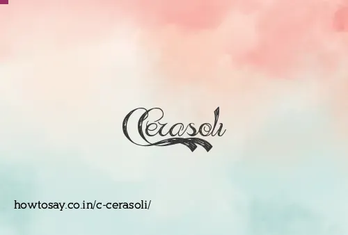 C Cerasoli