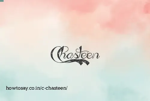 C Chasteen